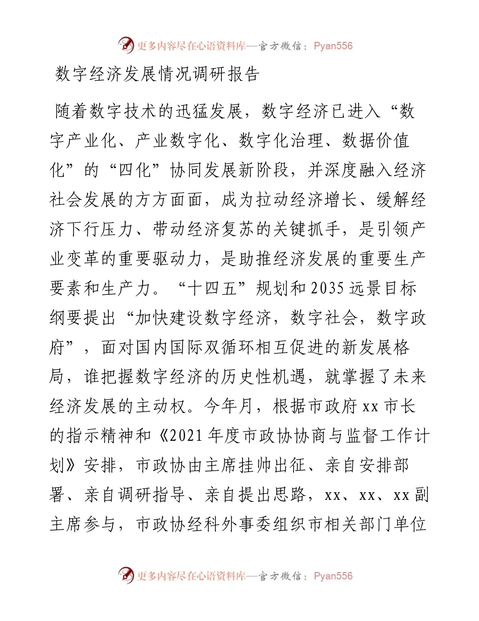 数字经济发展情况调研报告.docx_第1页
