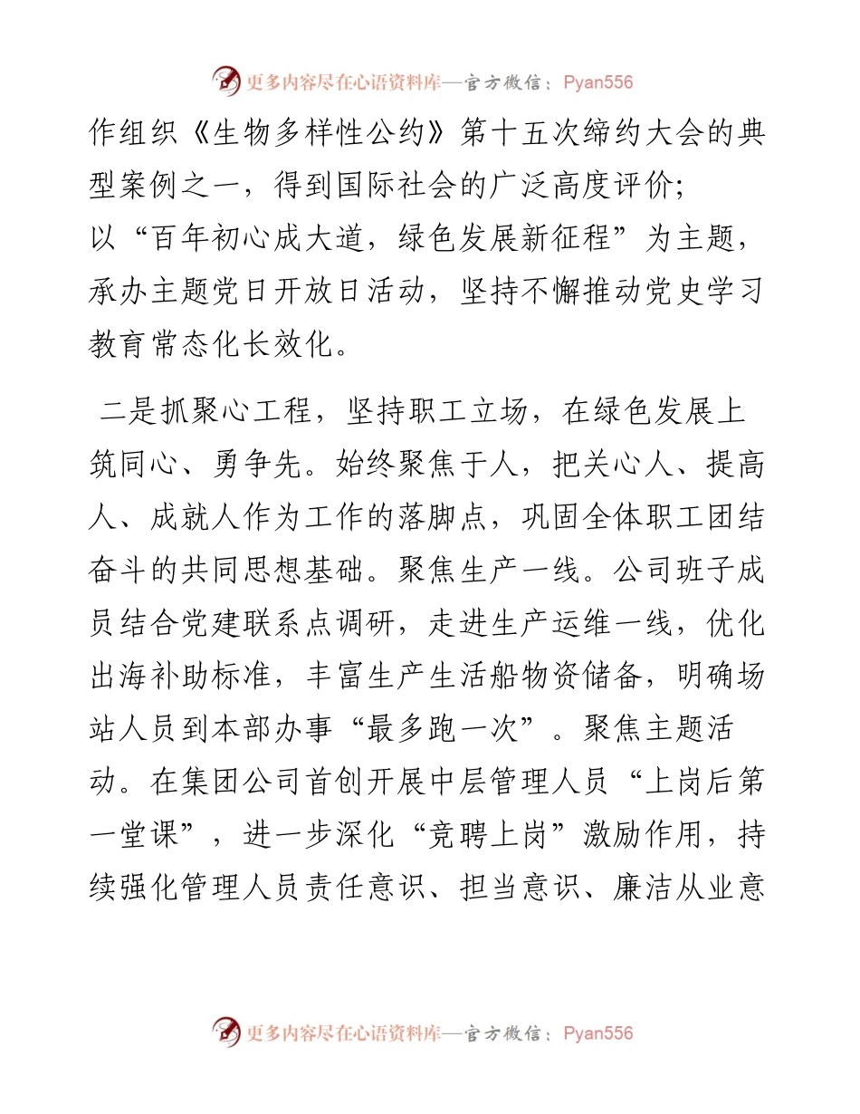 度某国企党委书记述职报告.docx_第2页