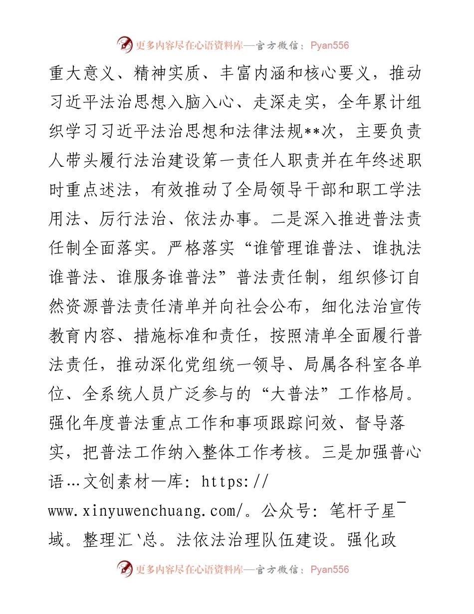 市自然资源局普法工作总结报告.docx_第2页