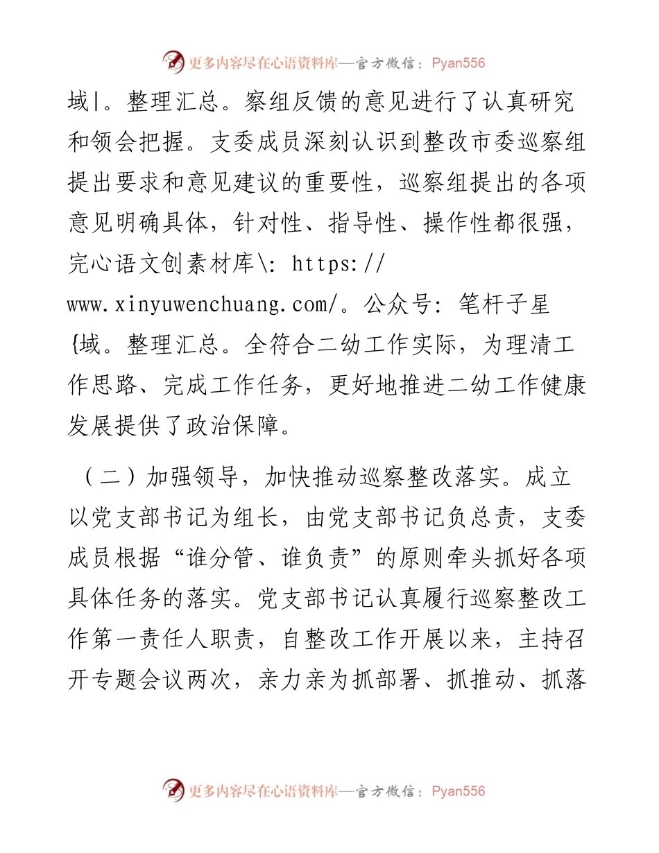市幼儿园党支部关于巡察整改进展情况的报告.docx_第2页