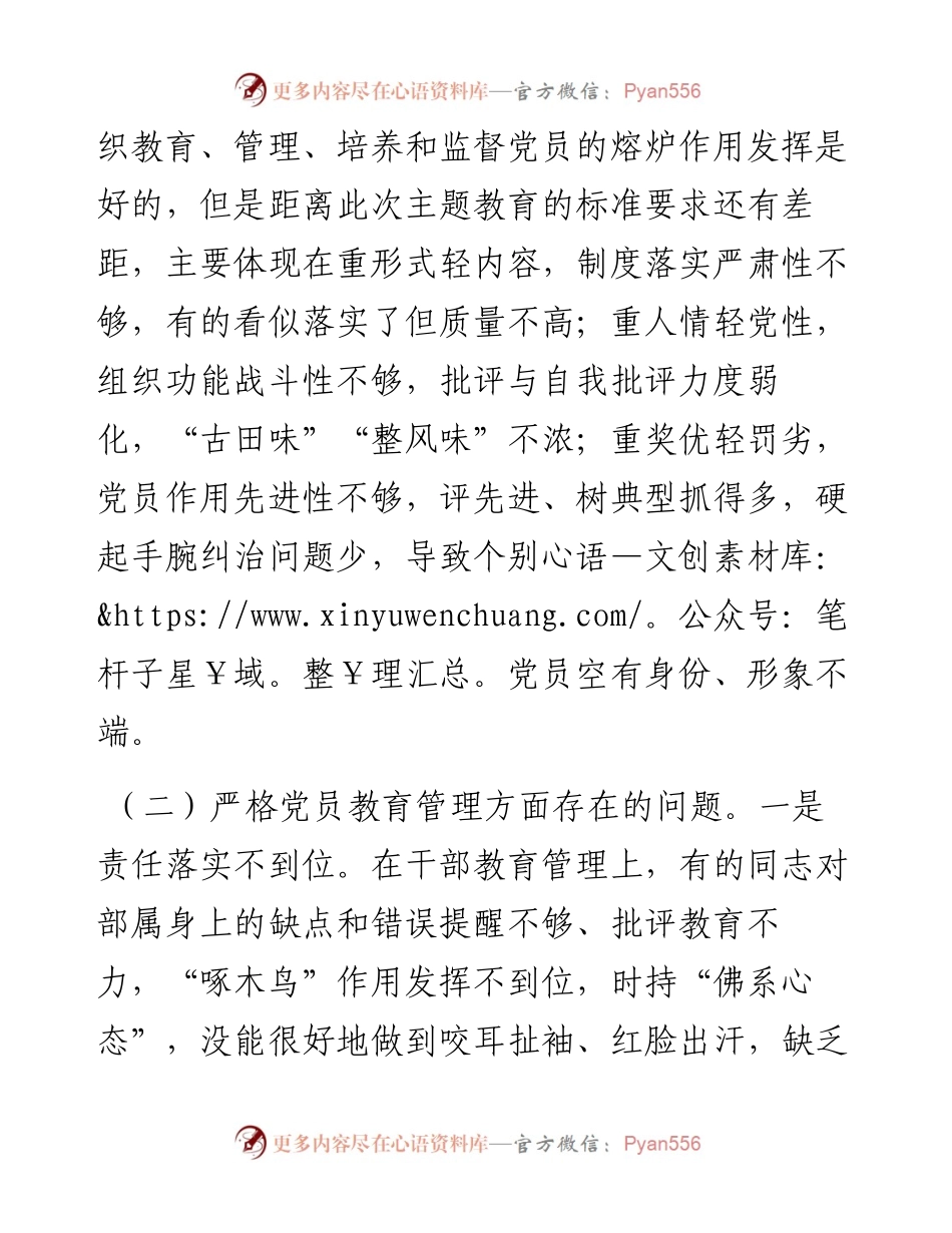 组织生活会党支部检视剖析材料.docx_第2页