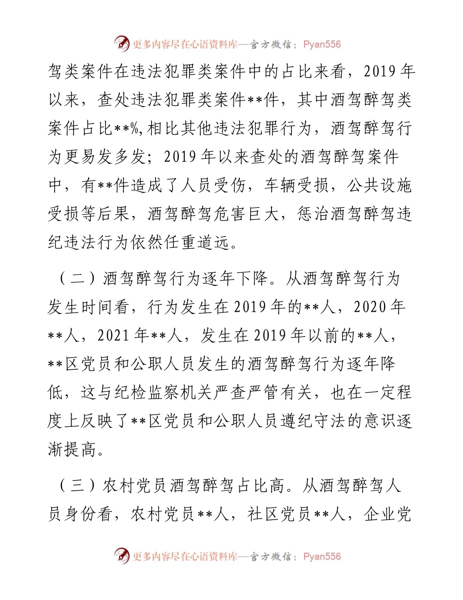 某区党员和公职人员酒驾醉驾违纪违法案件情况分析报告.docx_第2页