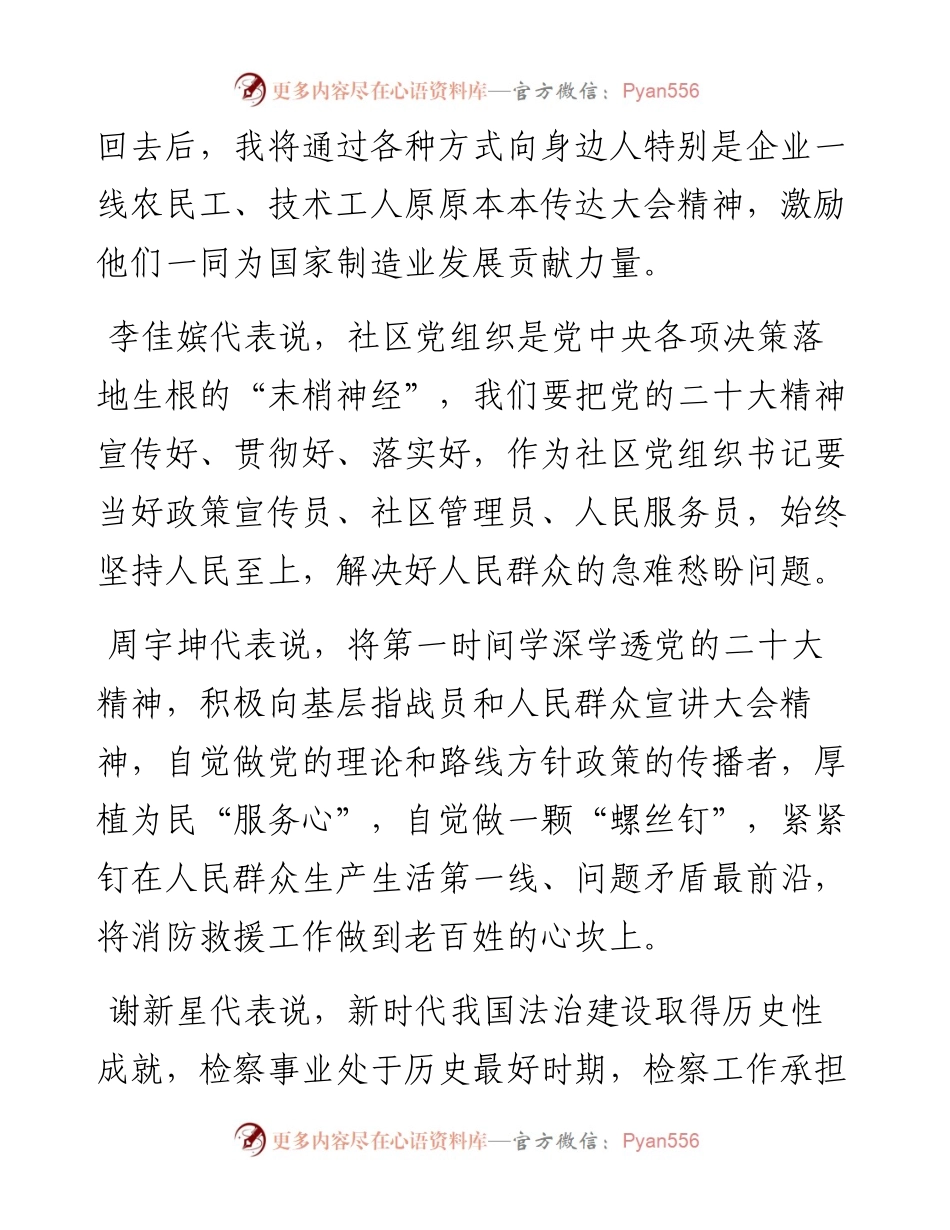 湖南代表团代表热议党的二十大报告：心往一处想劲往一处使 奋力建设现代化新湖南）.docx_第2页