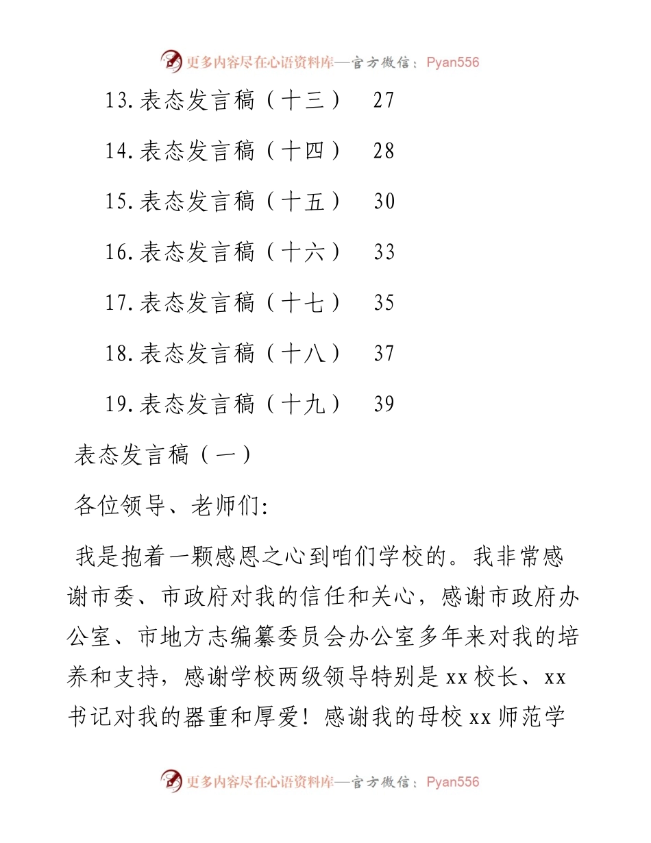 文汇系列4176--表态发言总结汇编（19篇）.docx_第2页