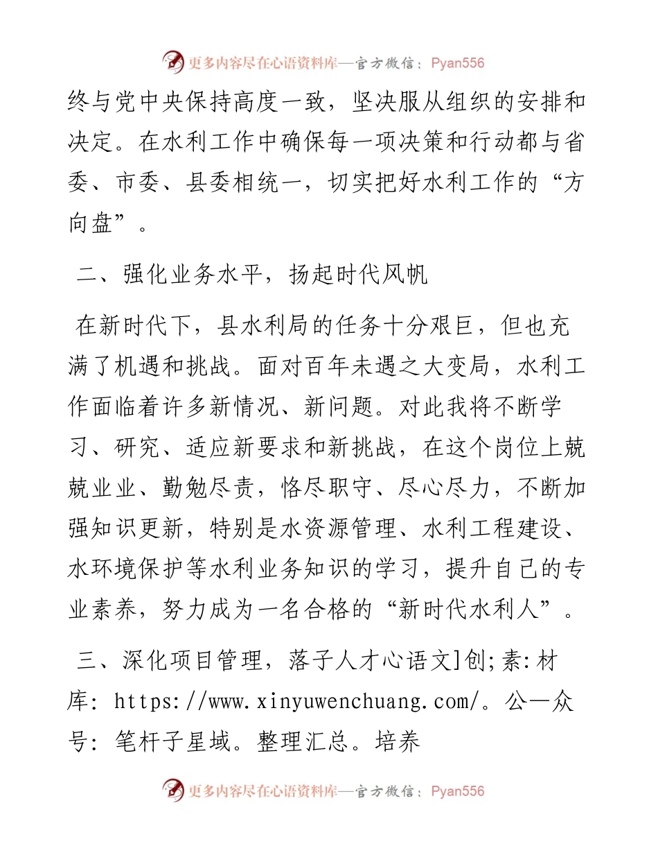 水利局领导任职表态发言稿.docx_第2页