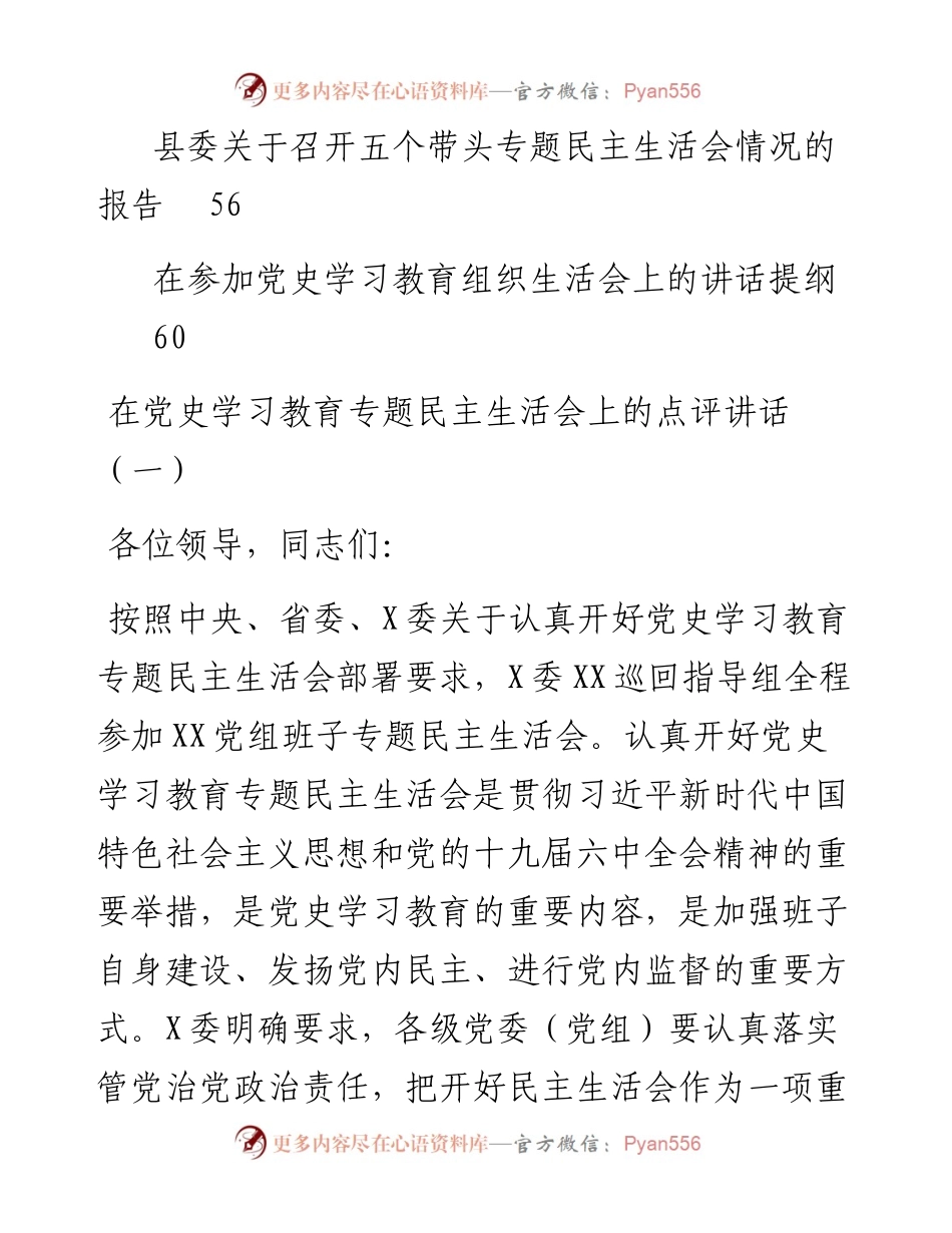文汇系列3282--《党史学习教育专题民主生活会整改方案和召开报告等汇编（9篇）.docx_第2页