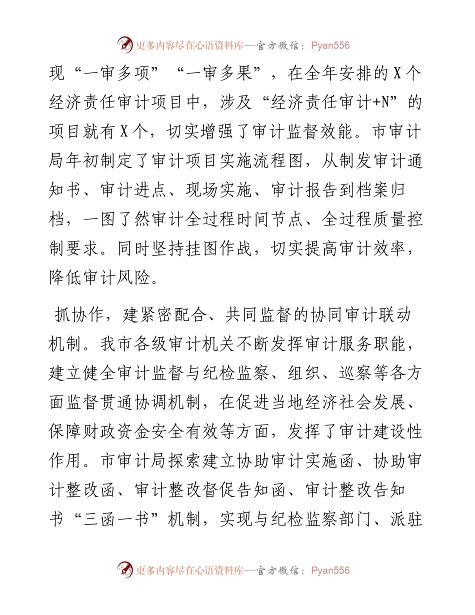 积极探索全面履职“五抓五建”走出经济责任审计新路子.docx_第2页