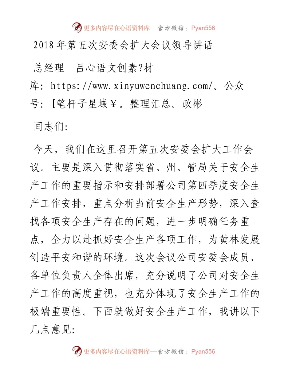 第五次安委会扩大会议领导讲话.docx_第1页