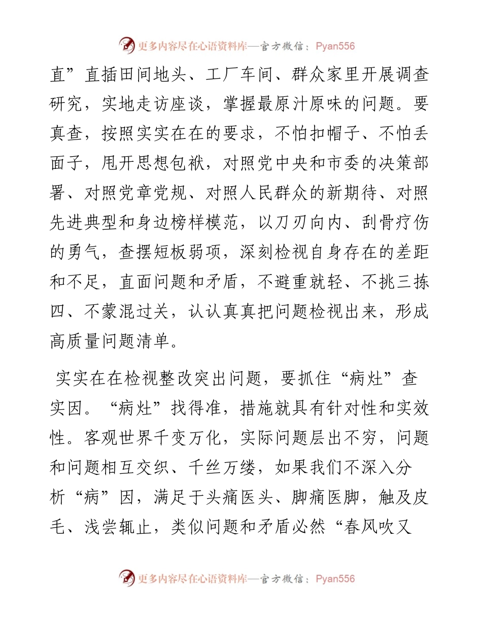 研讨发言：主题教育要找准查实问题 确保真改实改.docx_第2页