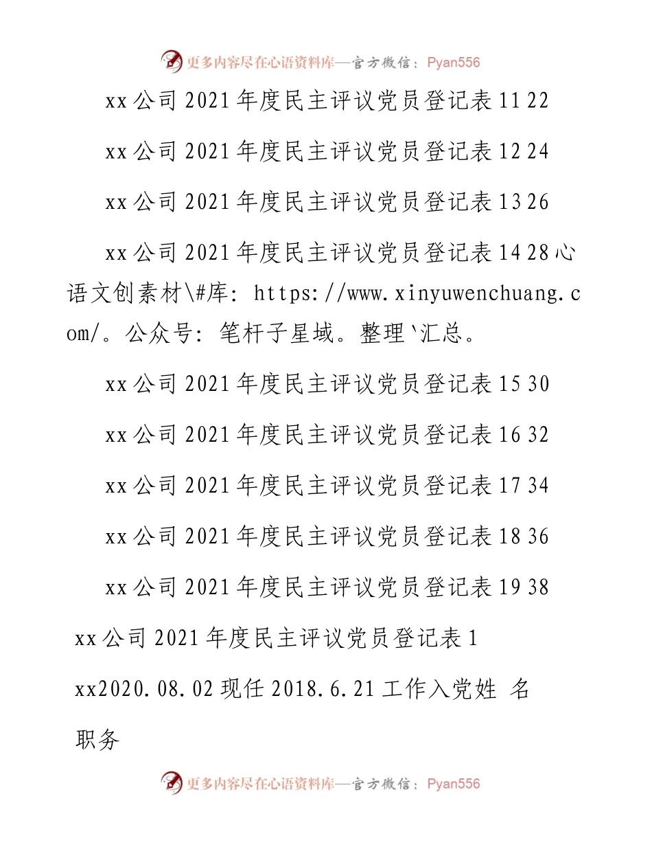 文汇系列3581--民主评议党员测评汇编（19篇）.docx_第2页