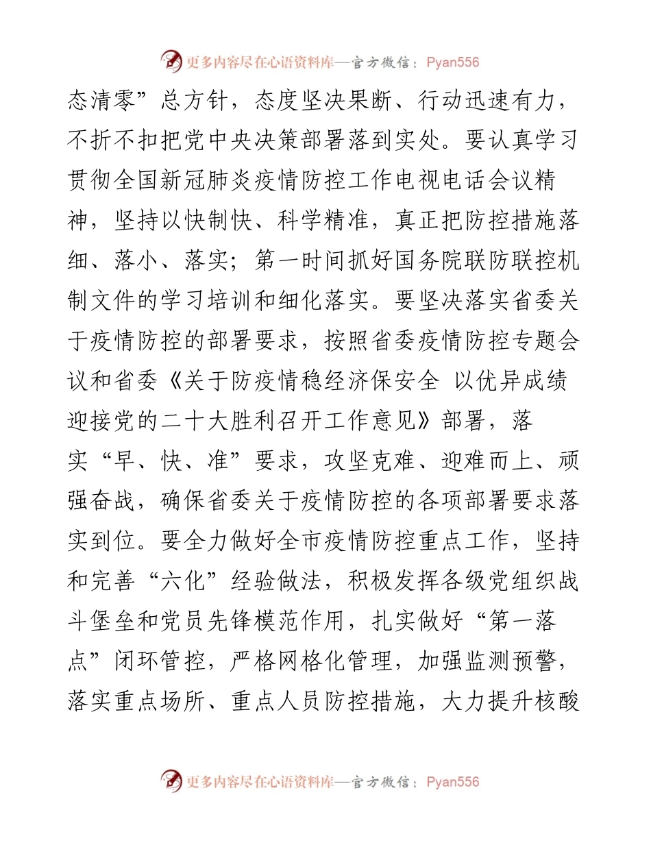 疫情防控专题会议暨市疫情防控工作领导小组会议讲话提纲.docx_第2页