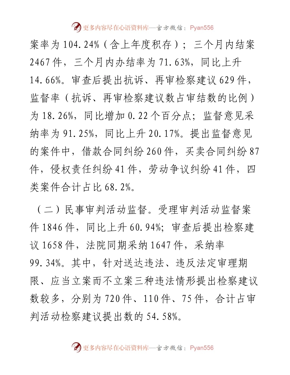 省民事检察法律监督工作报告.docx_第2页