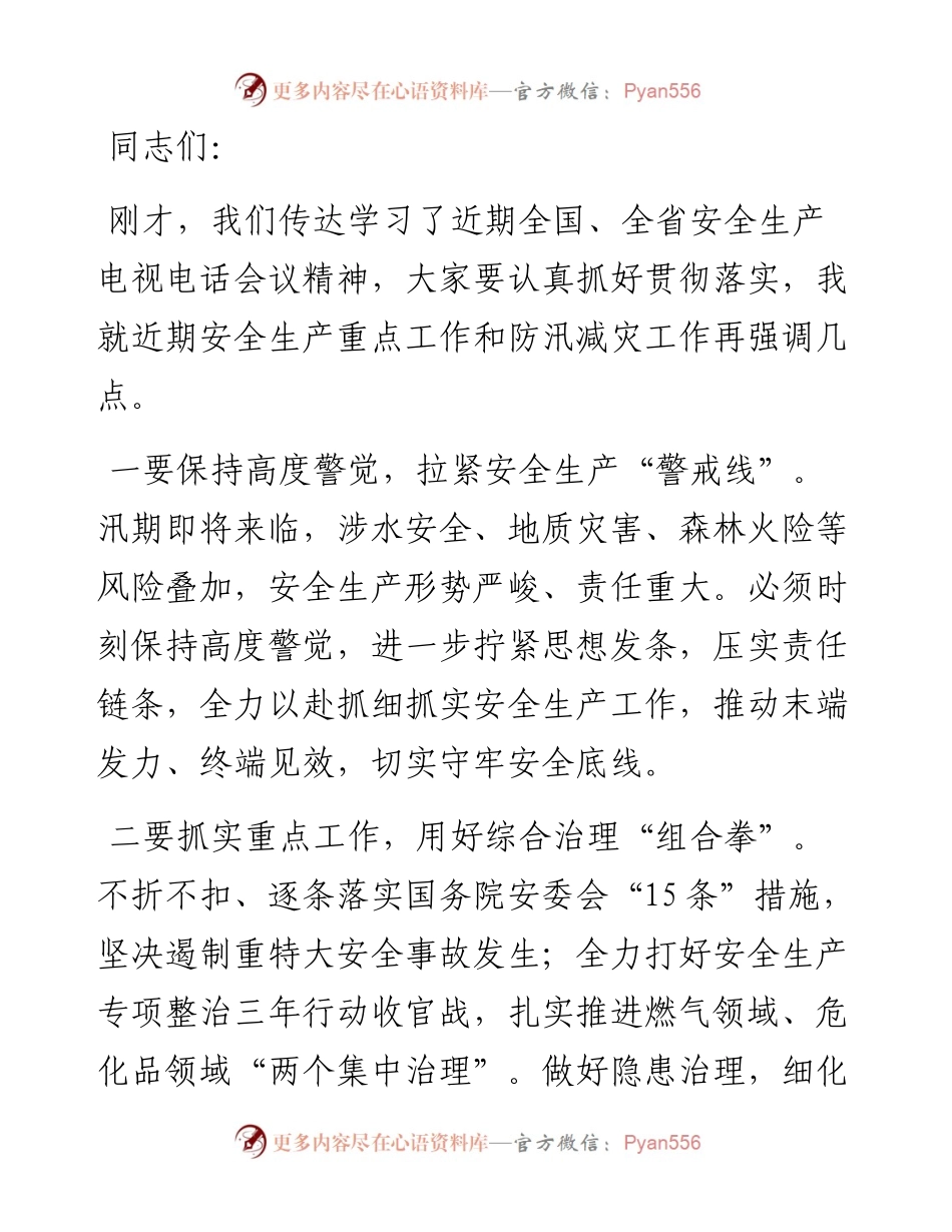 文汇系列4006--度安全生产工作会议讲话汇编（10篇）.docx_第2页