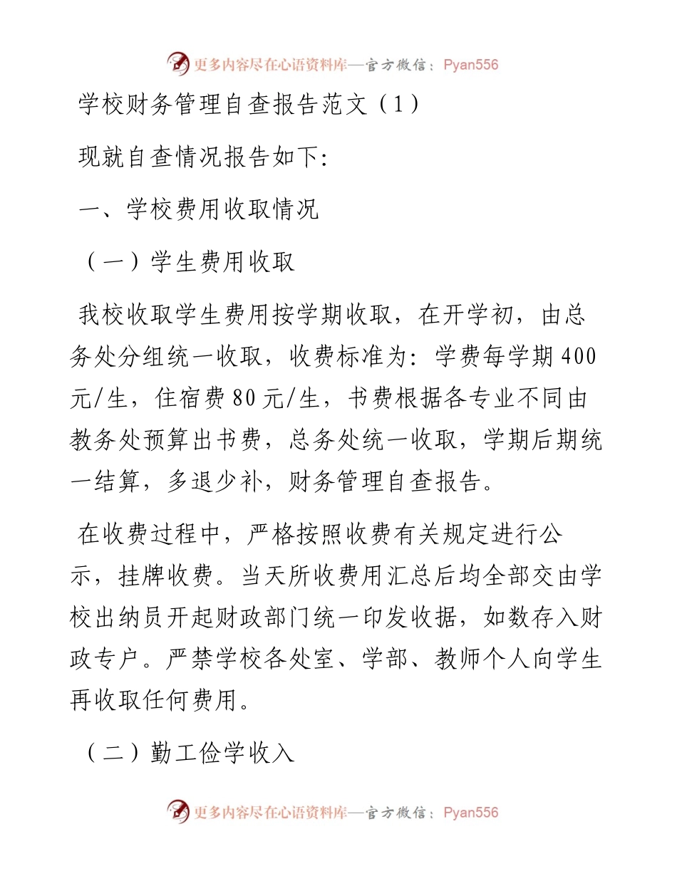 文汇系列3839--财务管理工作情况自查报告汇编.docx_第1页