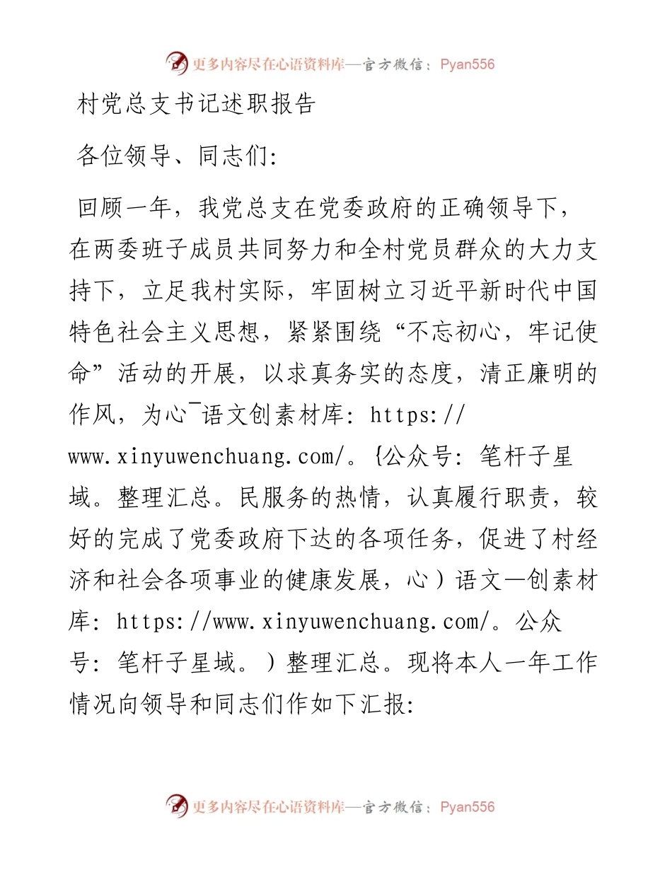 村书记述职报告.docx_第1页