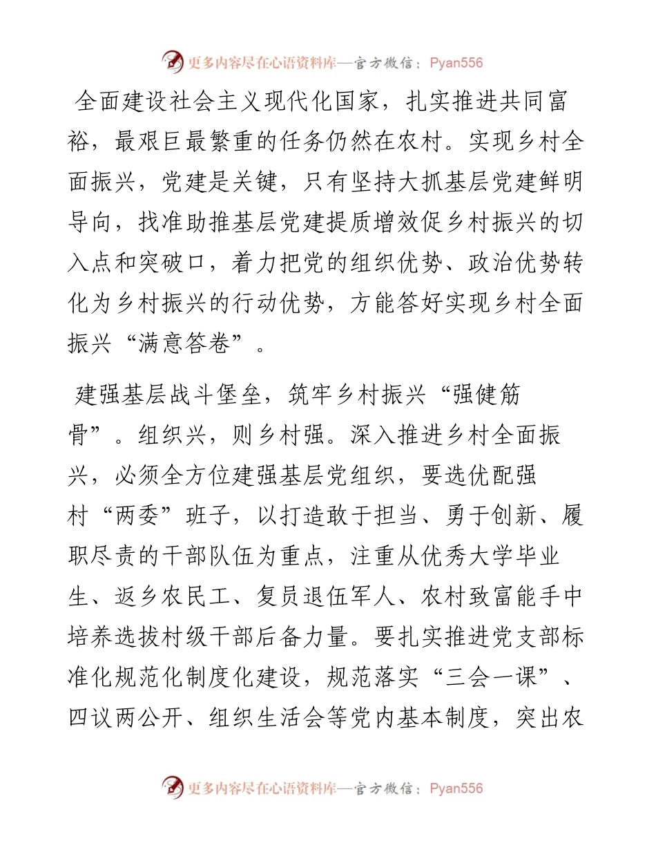 研讨发言：抓实基层党建，绘就乡村振兴“美好蓝图”.docx_第1页