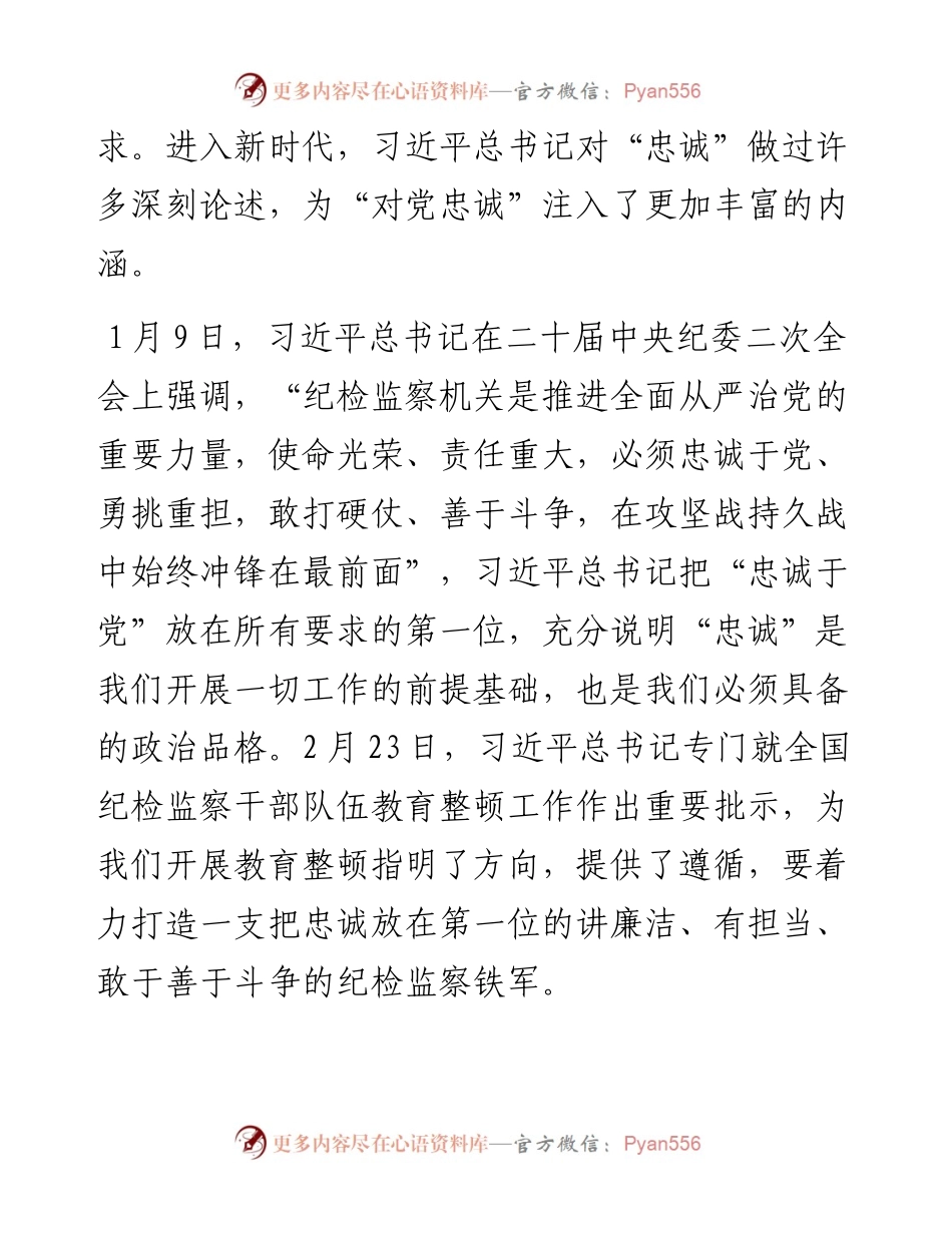 纪委书记纪检监察教育整顿发言材料.docx_第2页