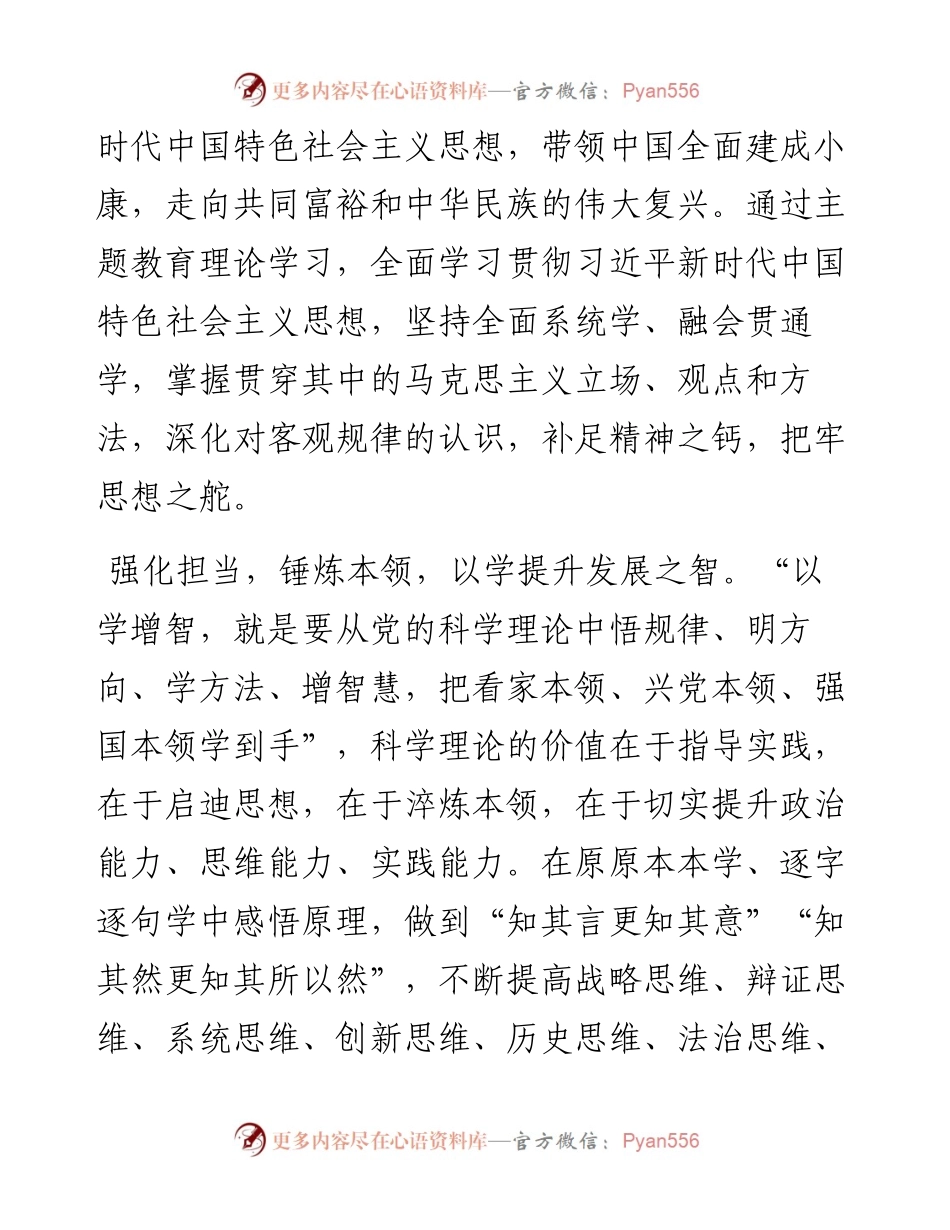 研讨发言：在强化理论学习中推动主题教育走深走实.docx_第2页