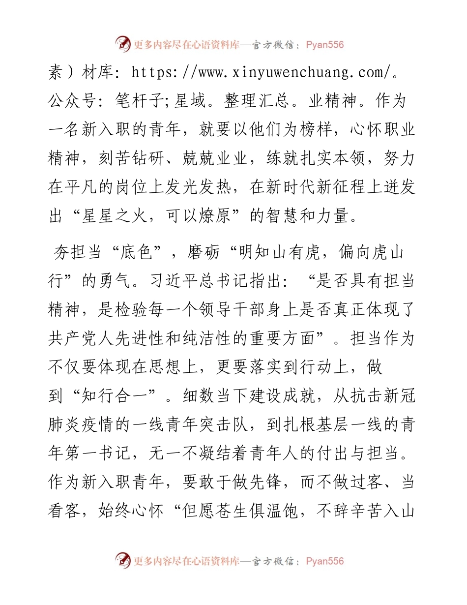 新入职人员岗前谈话：用“三色”点亮青春之“代名词”.docx_第2页