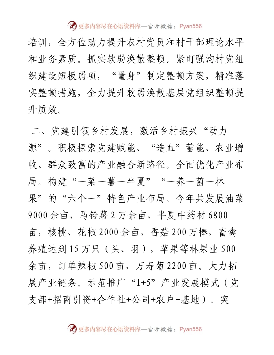某镇党建引领乡村全面振兴经验交流材料.docx_第2页