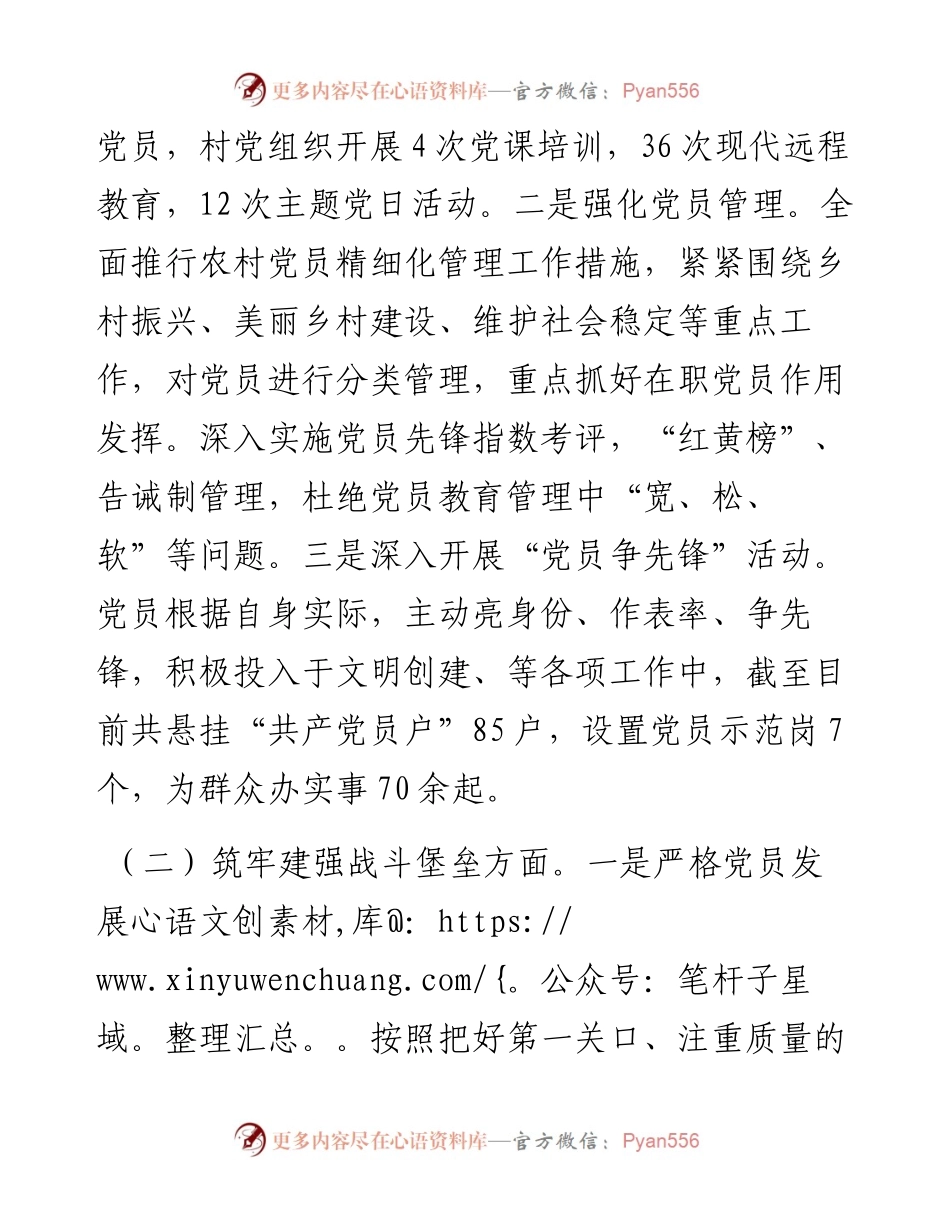 村党支部书记2023年抓党建述职报告.docx_第2页