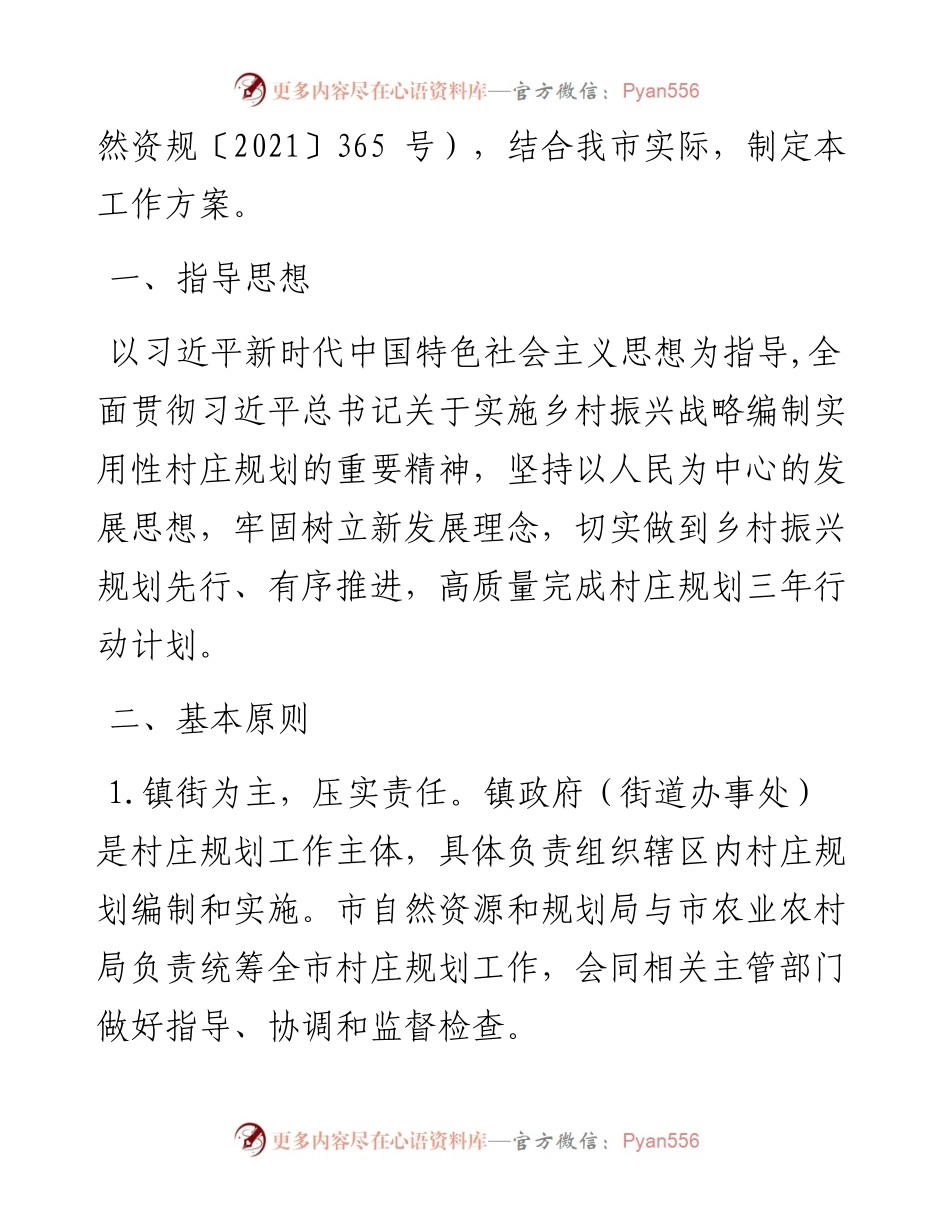 村庄规划三年行动工作方案（-2023年）.docx_第2页