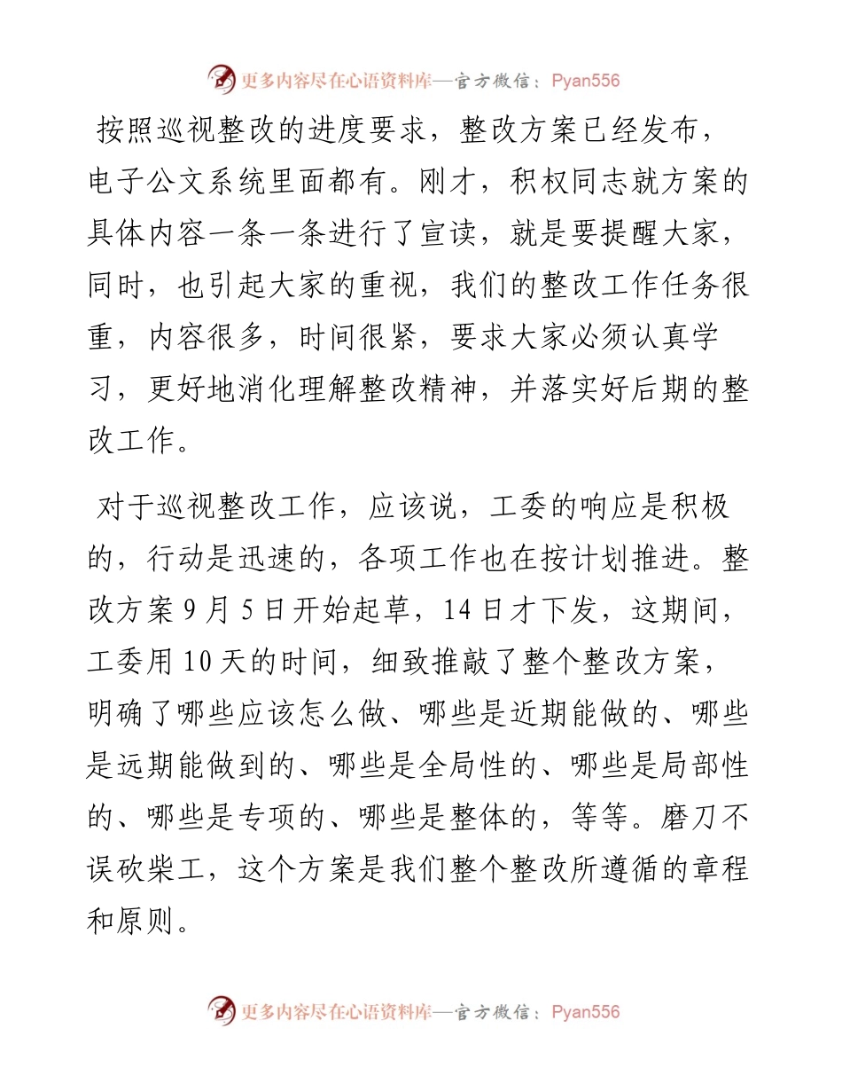 每日范文—在巡视反馈意见整改动员会上的讲话.docx_第2页
