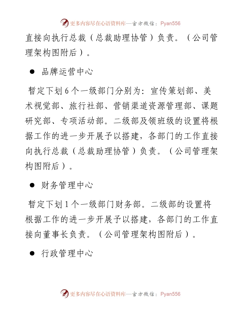 某某旅游文化发展有限公司组织架构.docx_第2页