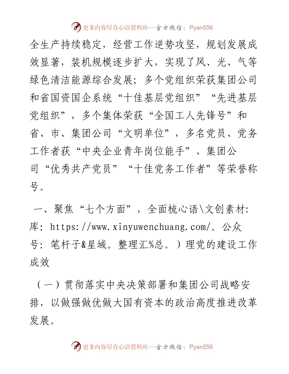 电力公司全国国企党建会精神贯彻落实情况回头看自查报告.docx_第2页