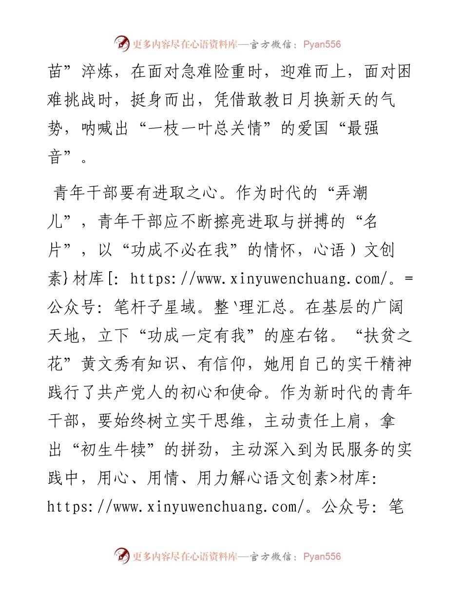 演讲稿：争做一名“三心二意”的青年干部.docx_第2页