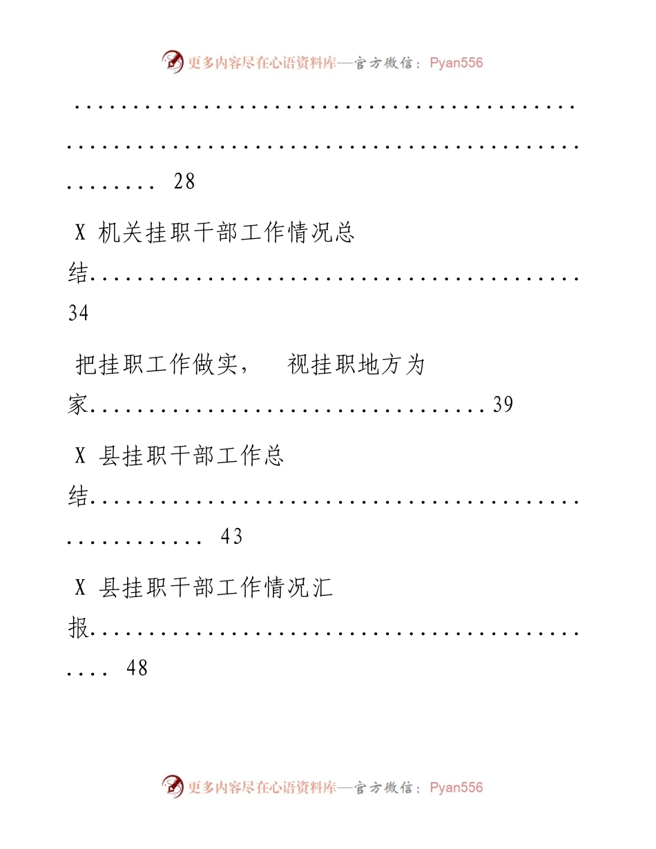 文汇系列3266--挂职干部会议讲话、工作总结和心得体会等汇编（13篇）.docx_第2页