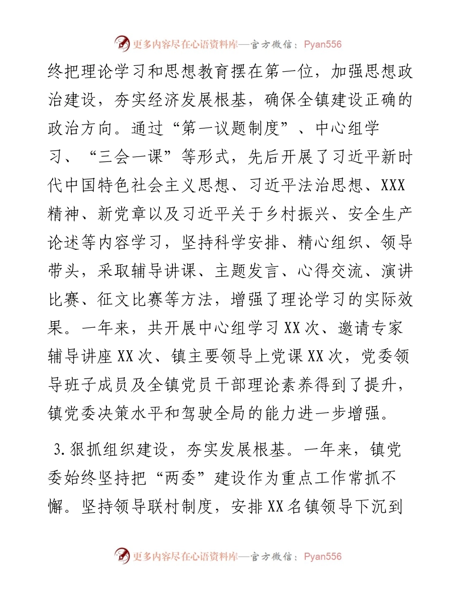 某乡镇党委书记年度述职述廉述德报告.docx_第2页