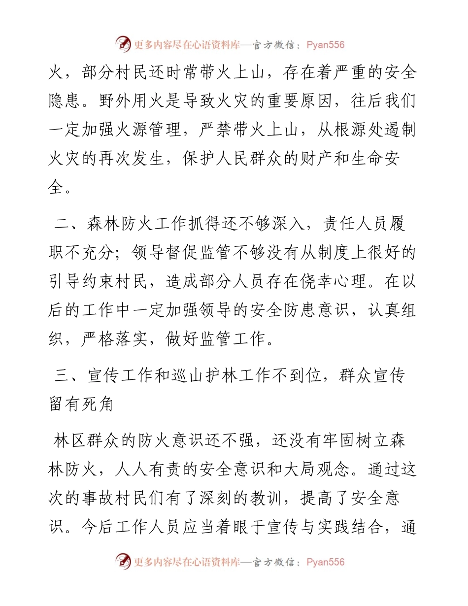 森林火灾发生情况检讨书2篇.docx_第2页