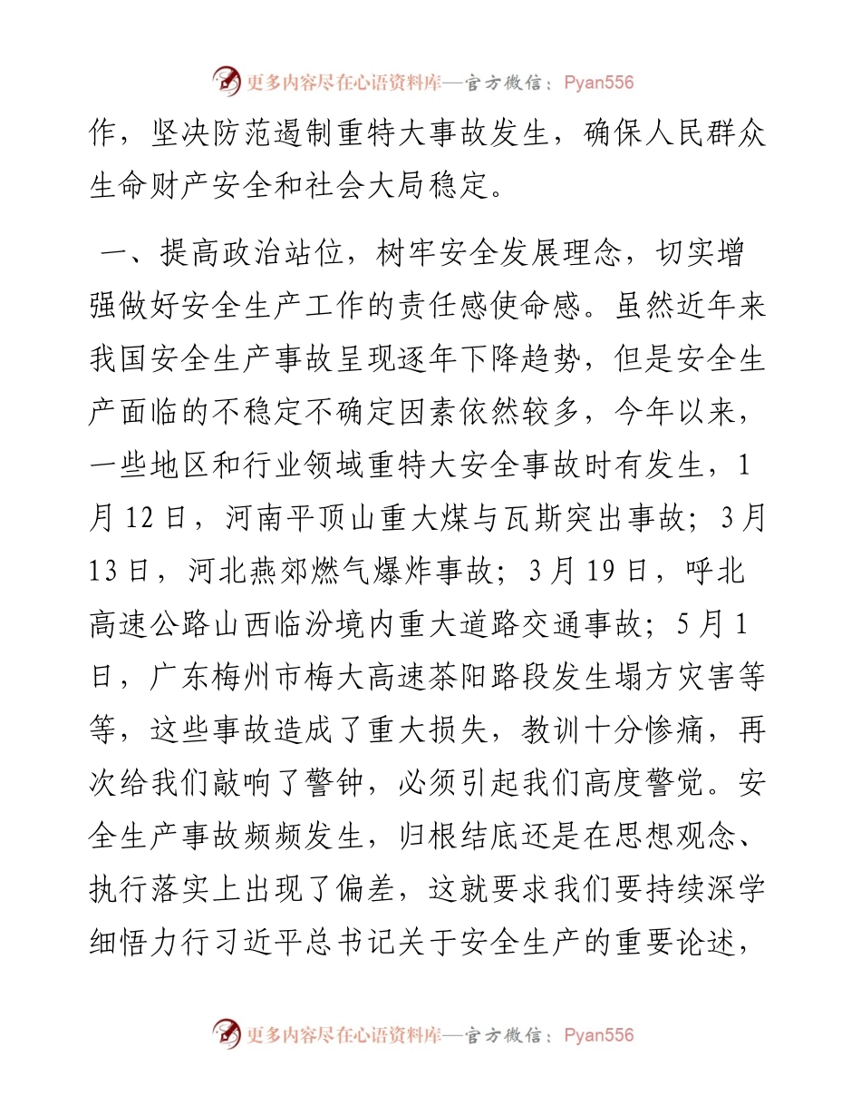 研讨材料：理论中心组学习关于安全生产的研讨材料.docx_第2页