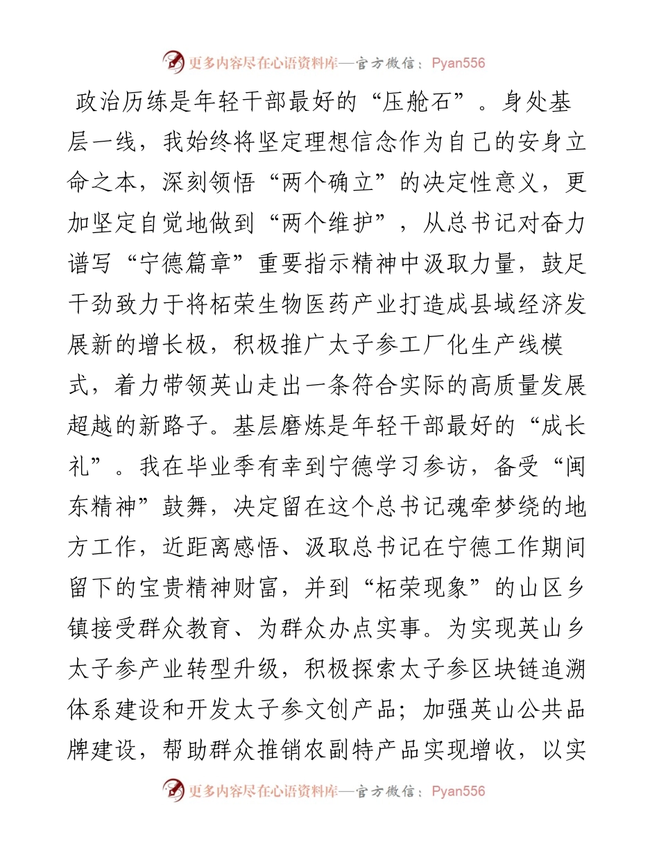 文汇系列3717--宁德市年轻干部座谈会发言汇编.docx_第2页