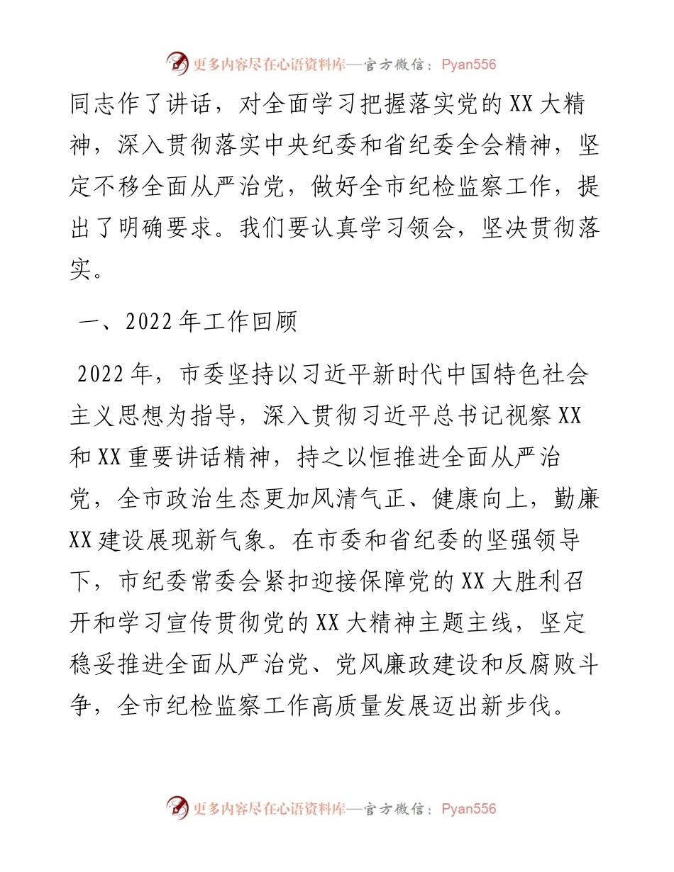 某市2023年纪委全会工作报告.docx_第2页