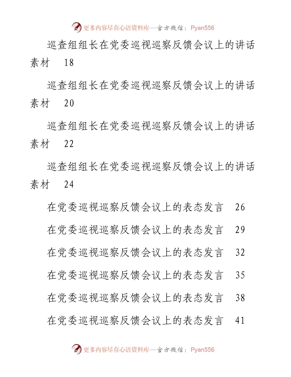 文汇系列4661--在党委巡视巡察反馈会议上的表态发言汇编（27篇）.docx_第2页