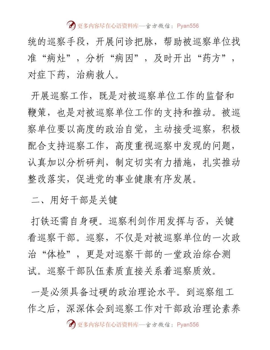 文汇系列4057--巡察工作座谈会交流发言材料汇编（10篇）.docx_第2页