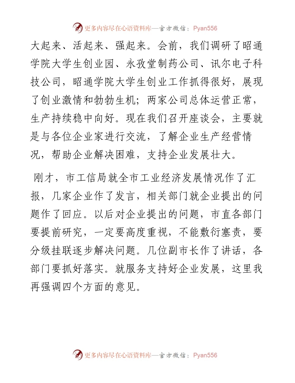 范文系列1763昭通市市长朱家伟：在昭通市民营经济座谈会上的讲话.docx_第2页