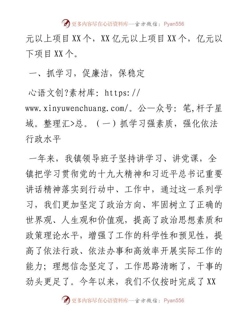述学述职述廉述法报告(乡镇党政领导班子).docx_第2页