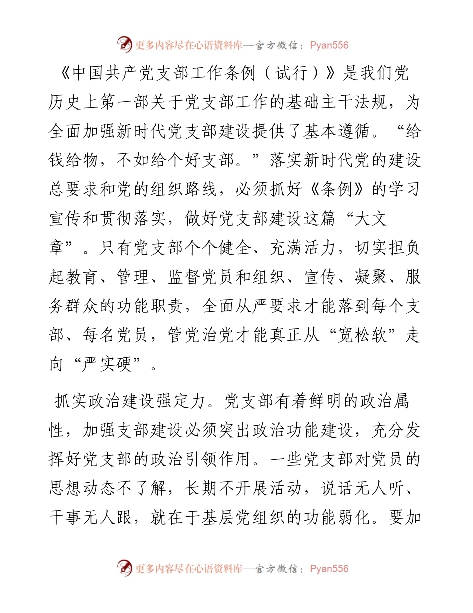 经验交流：做好党支部建设“大文章”.docx_第1页