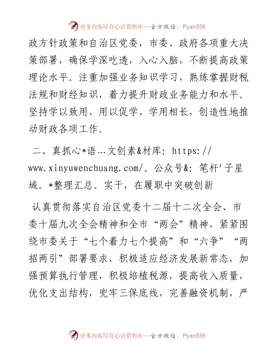 范文系列1870石嘴山市财政局局长刘强：刘强在担任石嘴山市财政局局长时的表态发言.docx_第2页