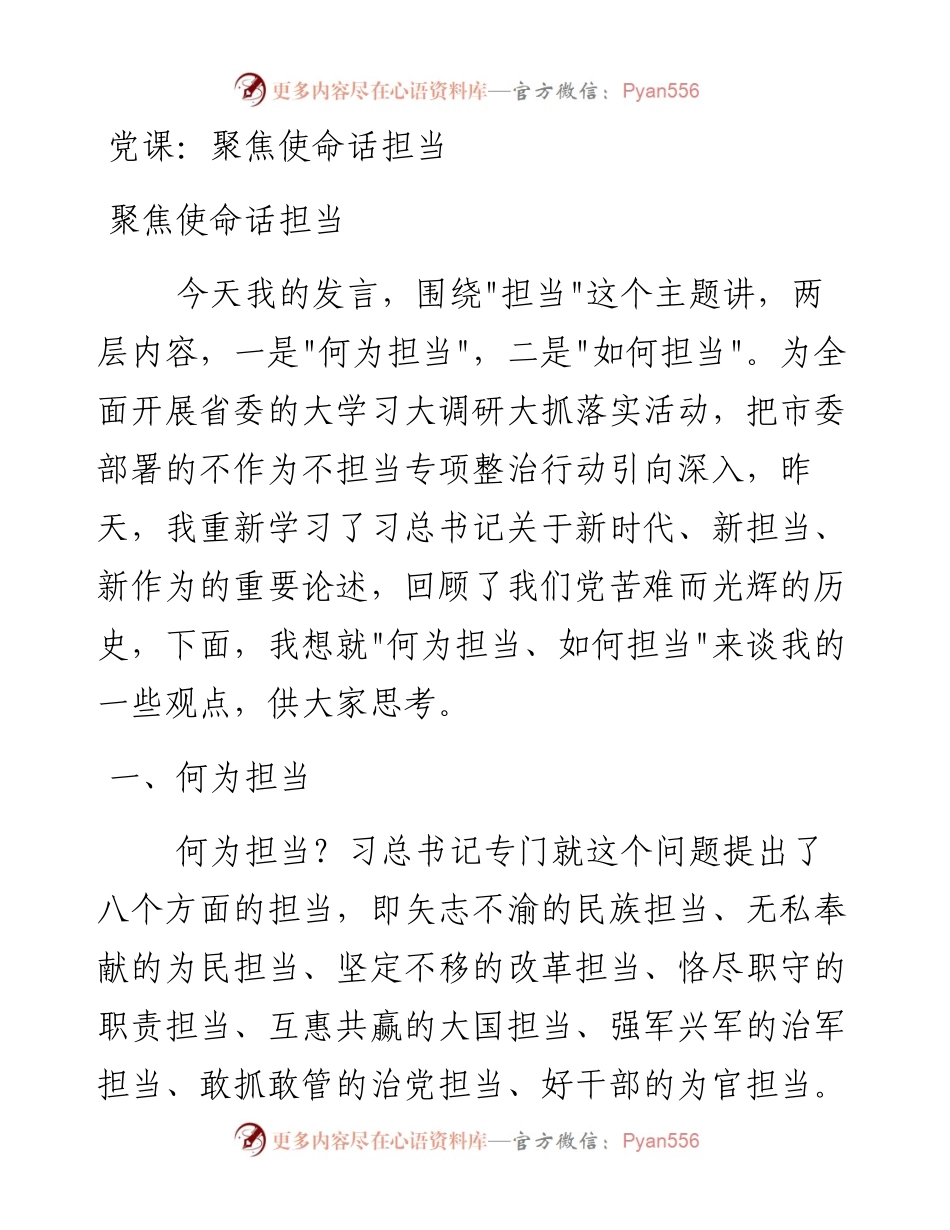 聚焦使命话担当.docx_第1页