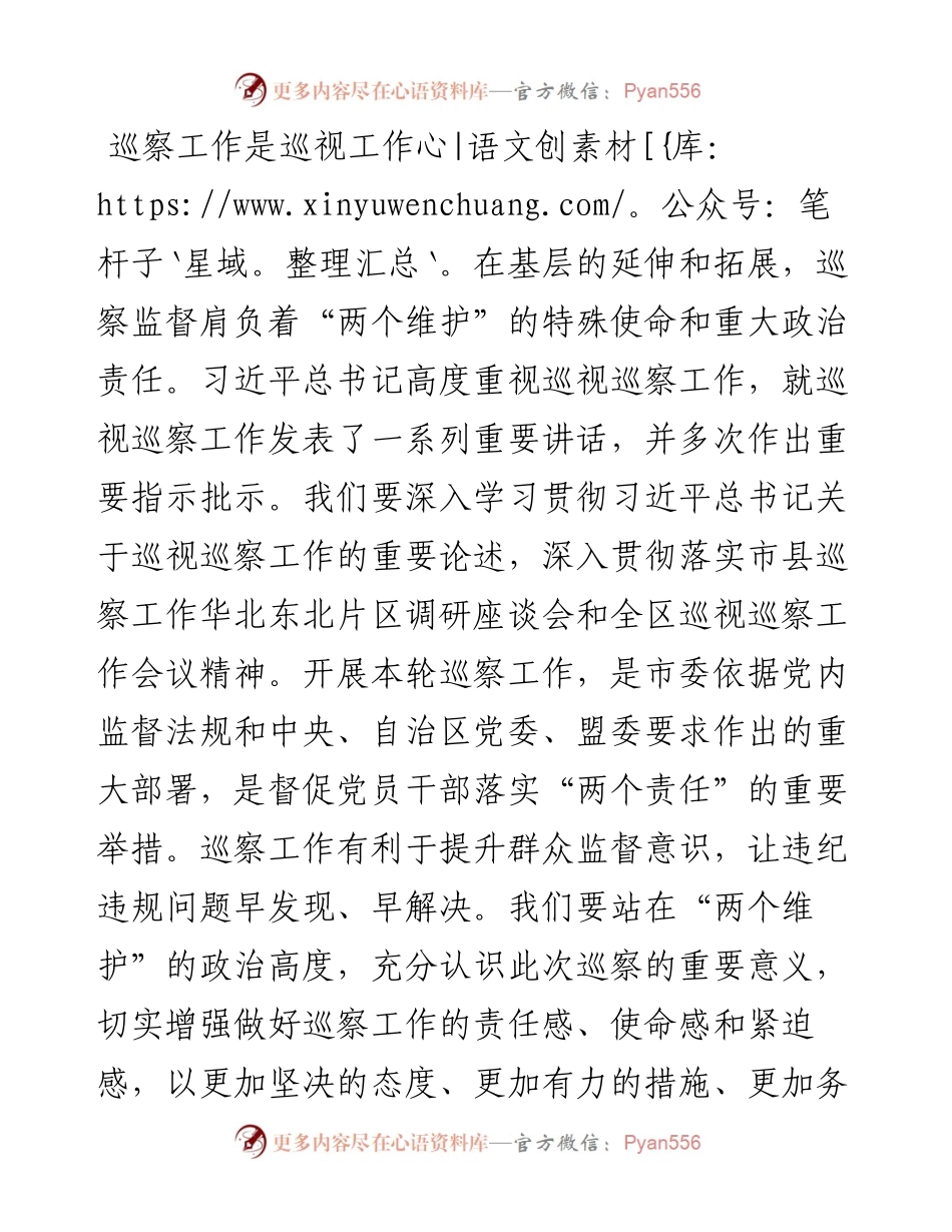 范文系列859乌兰浩特市委办副主任白玉明：在巡察乌兰浩特市公共汽车有限责任公司党委动员会上的讲话.docx_第2页