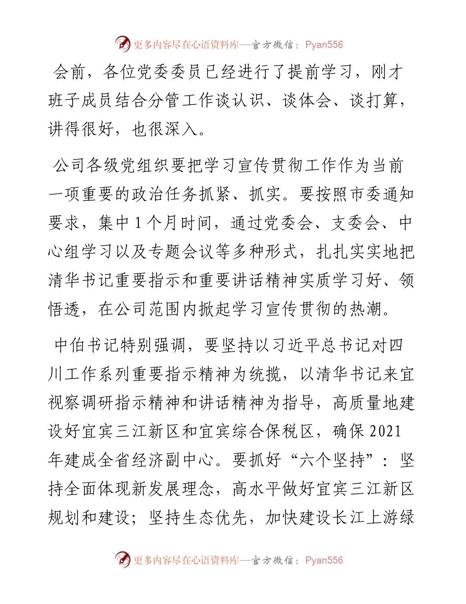 范文系列263五粮液集团有限公司董事长李曙光在第三次党委理论学习中心组（扩大）学习会上的讲话.docx_第2页
