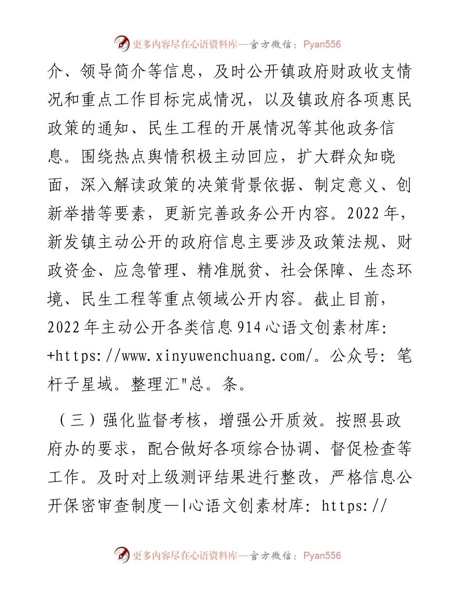镇政务公开工作总结.docx_第2页