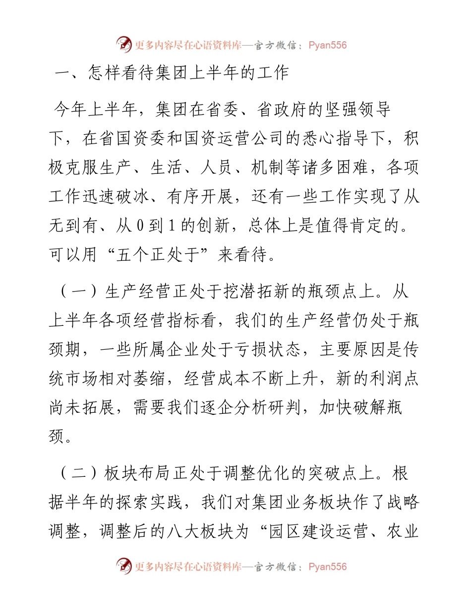 董事长在集团半年工作推进会上的讲话.docx_第2页