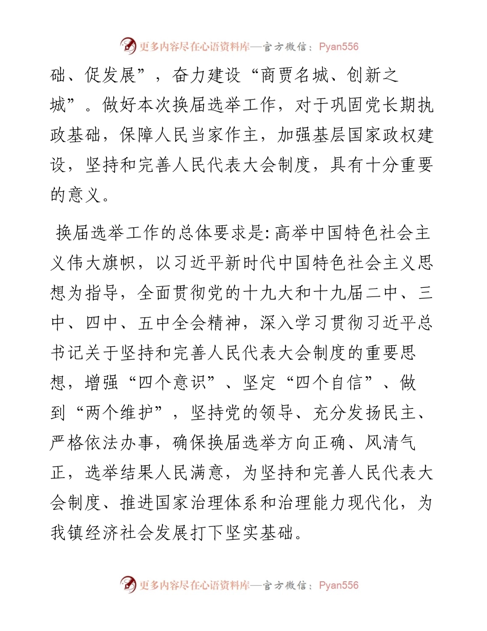 镇市、镇两级人大换届选举实施方案.docx_第2页