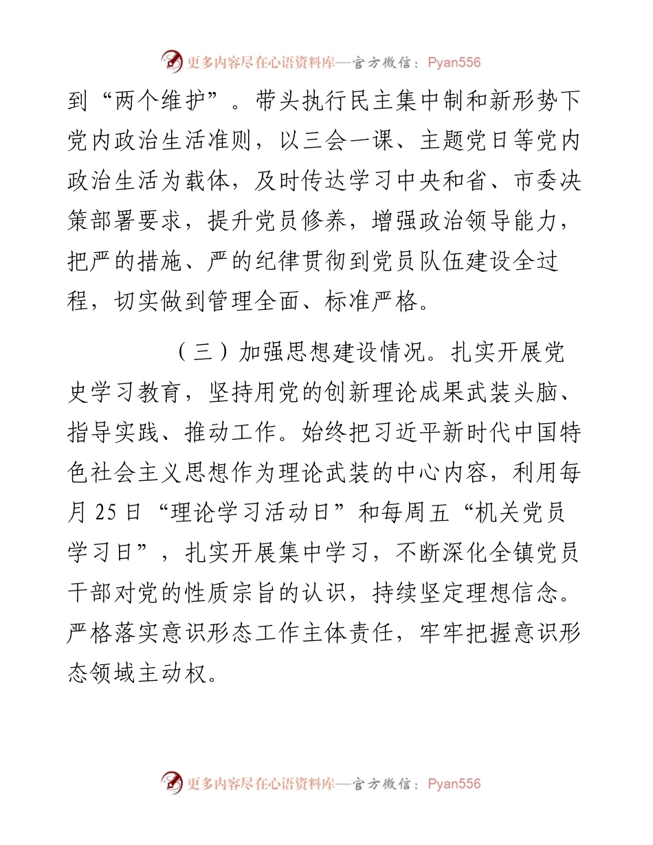 镇全面从严治党述责述廉报告.docx_第2页