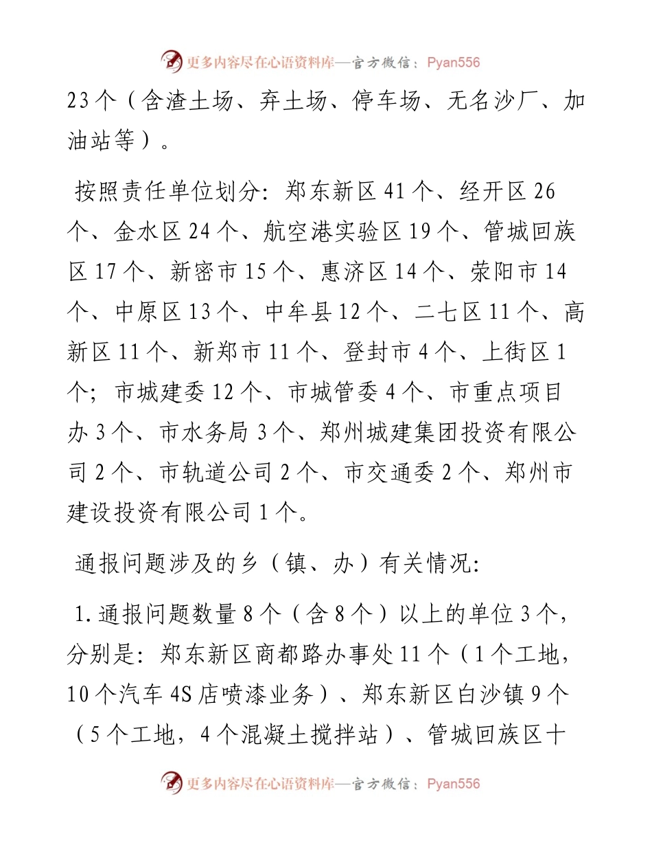 郑州市人民政府办公厅关于—秋冬季大气污染防治工作有关情况的通报.docx_第2页
